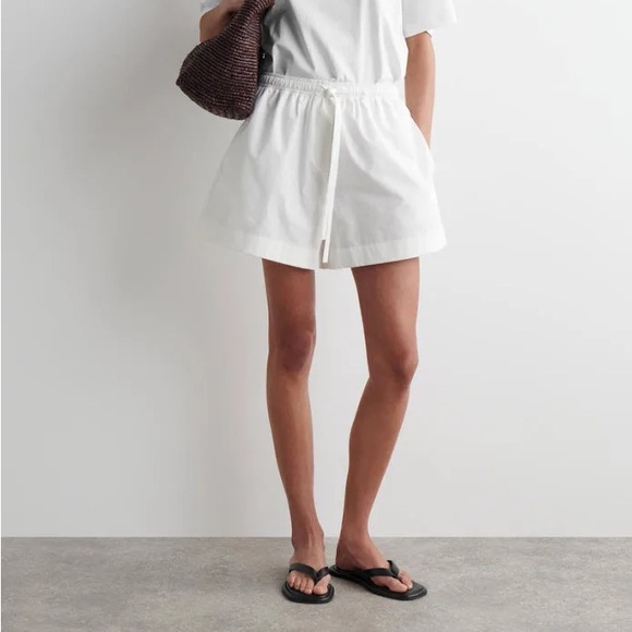 COS Drawstring White Shorts - Picture 1 of 9